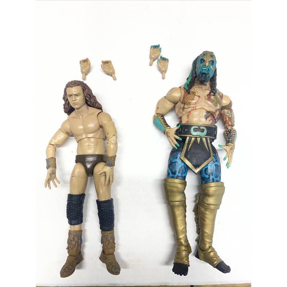 AEW Unrivaled Series 5 Jurassic Express LUCHASAURUS & JUNGLE BOY W/ Xtra Hands
